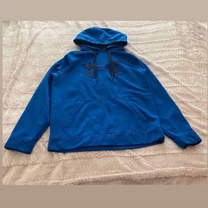 Men’s Under Armour Blue Hooded Sweatshirt, Size Small